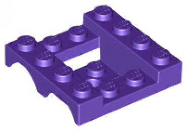 LEGO Auto Basis mit Radkasten 4x4x1 1/3 lila (24151)